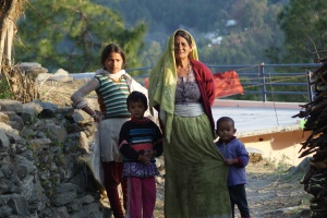 Local Family, Kumaon, Northern India. 