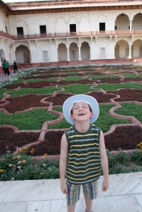 In the garden at Agra Fort